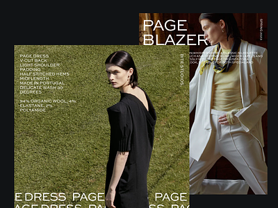 BITE Studios - Exploration clothing design fashion interface landing page luxury minimal typography ui ux website