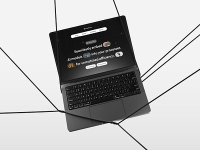 UI Wiki - AI SaaS Hero Section Design ai interface web concept