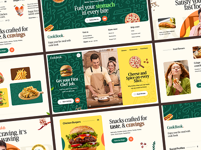 CookBook - Food Recipe Website chef cooking cooking recipe cooking tutorials culinary food food and restaurant food blog food recipe kitchen landing page landingpage meal planning recipe recipe community restaurant web design webdesign website design website designer