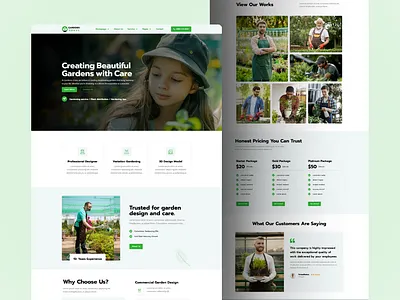 Gardenia – Gardening WordPress Elementor Template Kit agriculture clean design elementor garden gardener gardening green landing page landingpage landscape landscaper landscaping lawn service modern nature plant ui webdesign wordpress