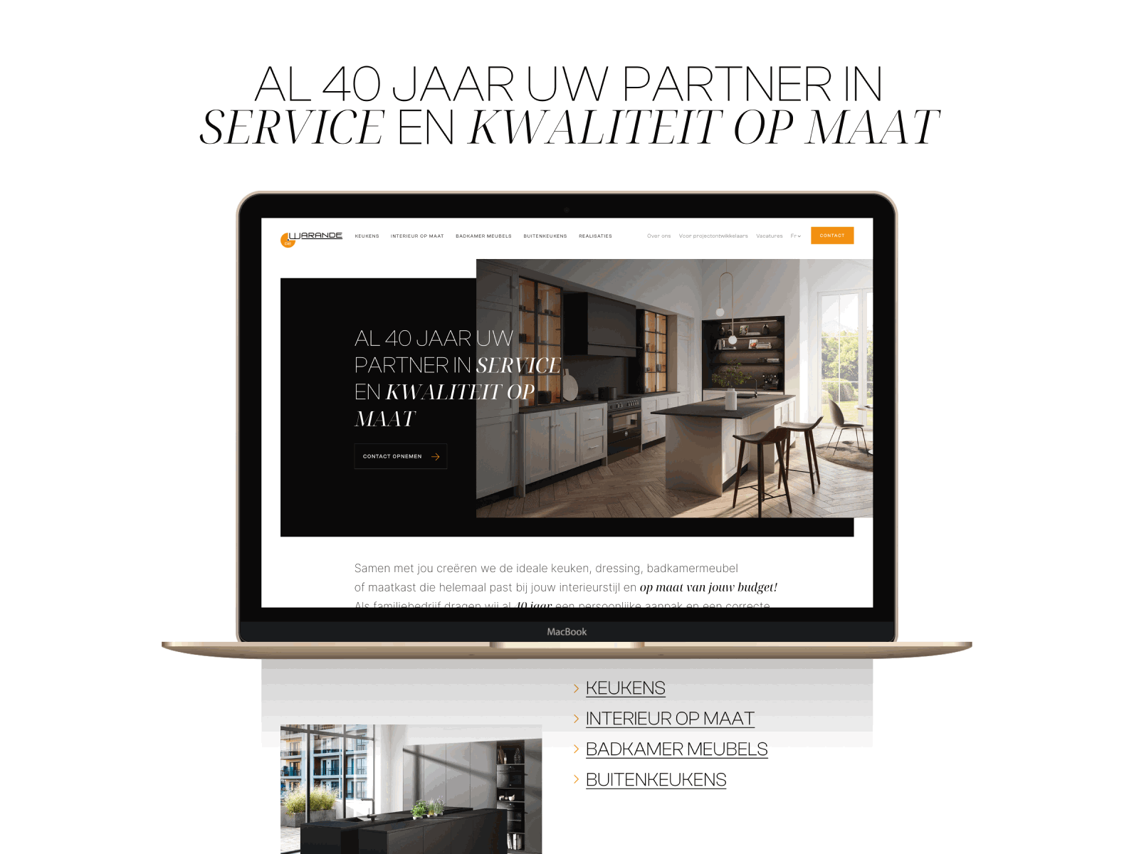 Dewarande Kitchens belgium branding brussels cook cooking furnitures graphic design kitchen responsive