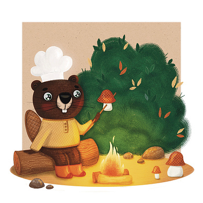 Fall-inspired Illustrations "Whispers of Autumn" Beaver app branding design graphic design illustration logo typography ui ux vector