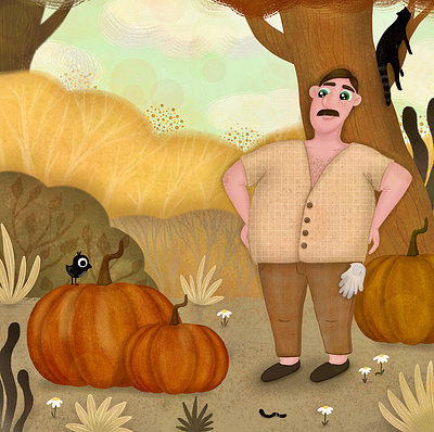 Children's Book Illustration "The Harvest" 3d animation app branding design flat graphic design icon illustration illustrator logo minimal motion graphics typography ui ux vector web web design website