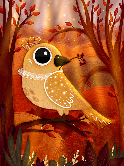 "A Nest For Two" Children's Book Illustration 3d animation app branding design flat graphic design icon illustration illustrator logo minimal motion graphics typography ui ux vector web web design website