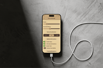 Game Settings • Medieval Style app app design design figma game interface settings ui ux uxui