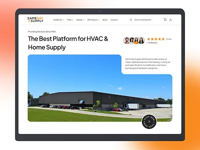 HVAC Landing Page Design branding design design inspiration figma figma design graphic design hvac hvac website illustration landing page ui uxui web design website wordpress