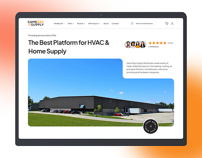 HVAC Landing Page Design branding design design inspiration figma figma design graphic design hvac hvac website illustration landing page ui uxui web design website wordpress