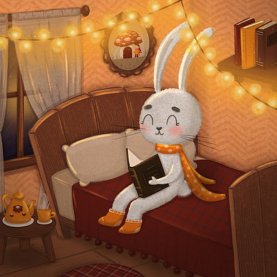 "The Magic of a Book" Illustration 3d animation app branding design flat graphic design icon illustration illustrator logo minimal motion graphics typography ui ux vector web web design website