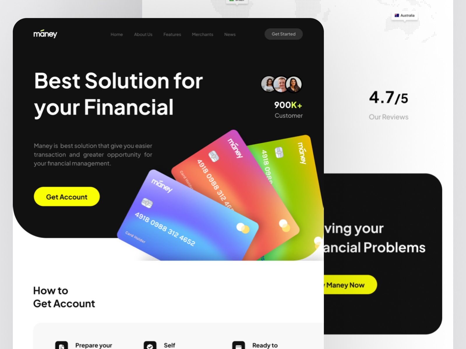 Maney - Digital Finance Website Design by Nola_Tjan 🔍 for Waffle Space ...