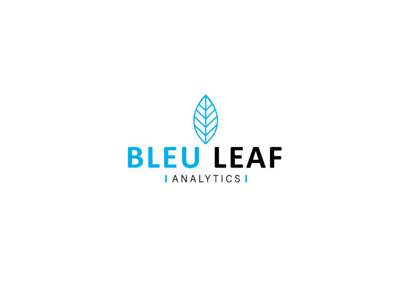 BLEU LEAF ANALYTICS communication graphic design logo print