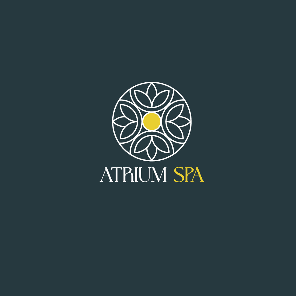 ATRIUM SPA communication graphic design logo