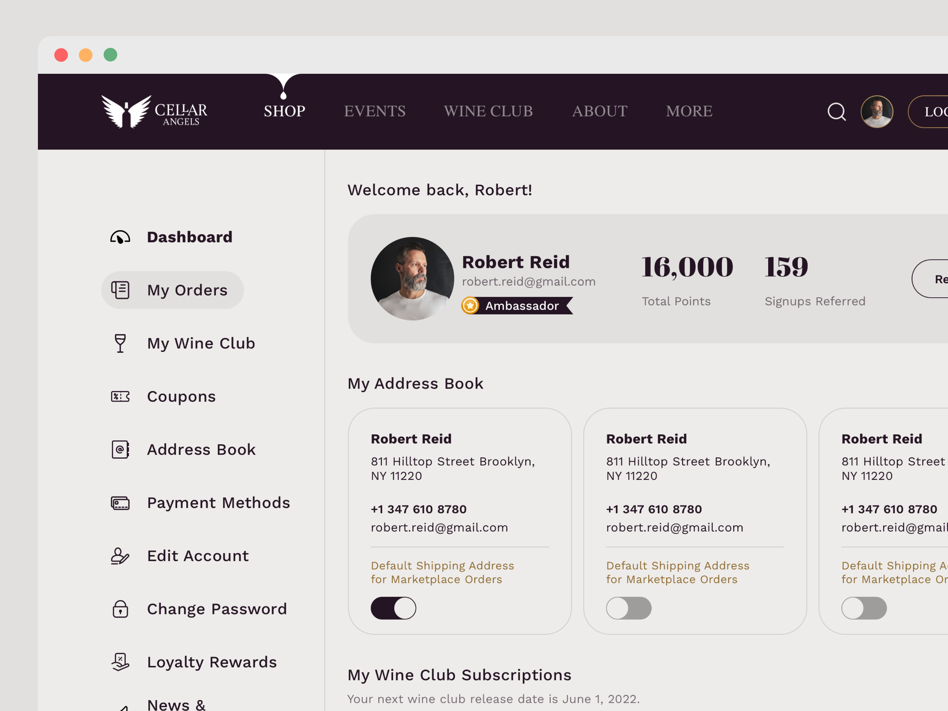 Example of Dashboard & Web Application UI Design
