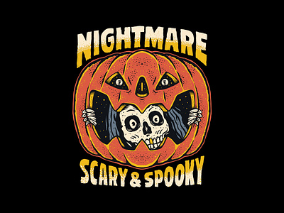 Nightmare branding cartoon design graphic design halloween illustration logo mascot nightmare scary spooky vector