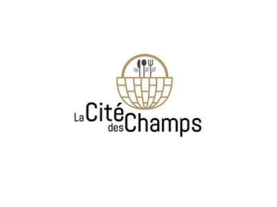 LA CITE DE CHAMPS LOGO communication corporate identity identity logo print