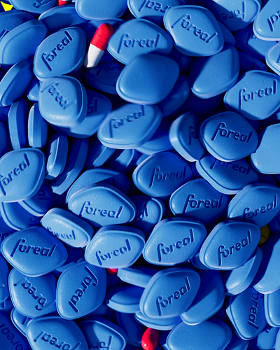 Pill collection 3d animation branding cgi design foreal illustration logo