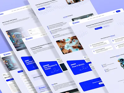 🚀 Sentivo : Complete Website UI (Part 2) | AI-Power ai clean ui comment analysis design figma minimal design modern design product design responsive design saas ui ui design ux ux design web web app website website design