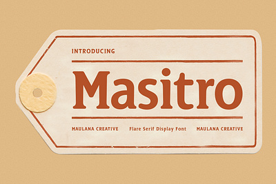 Masitro Display Serif Font animation branding design font fonts graphic design logo nostalgic