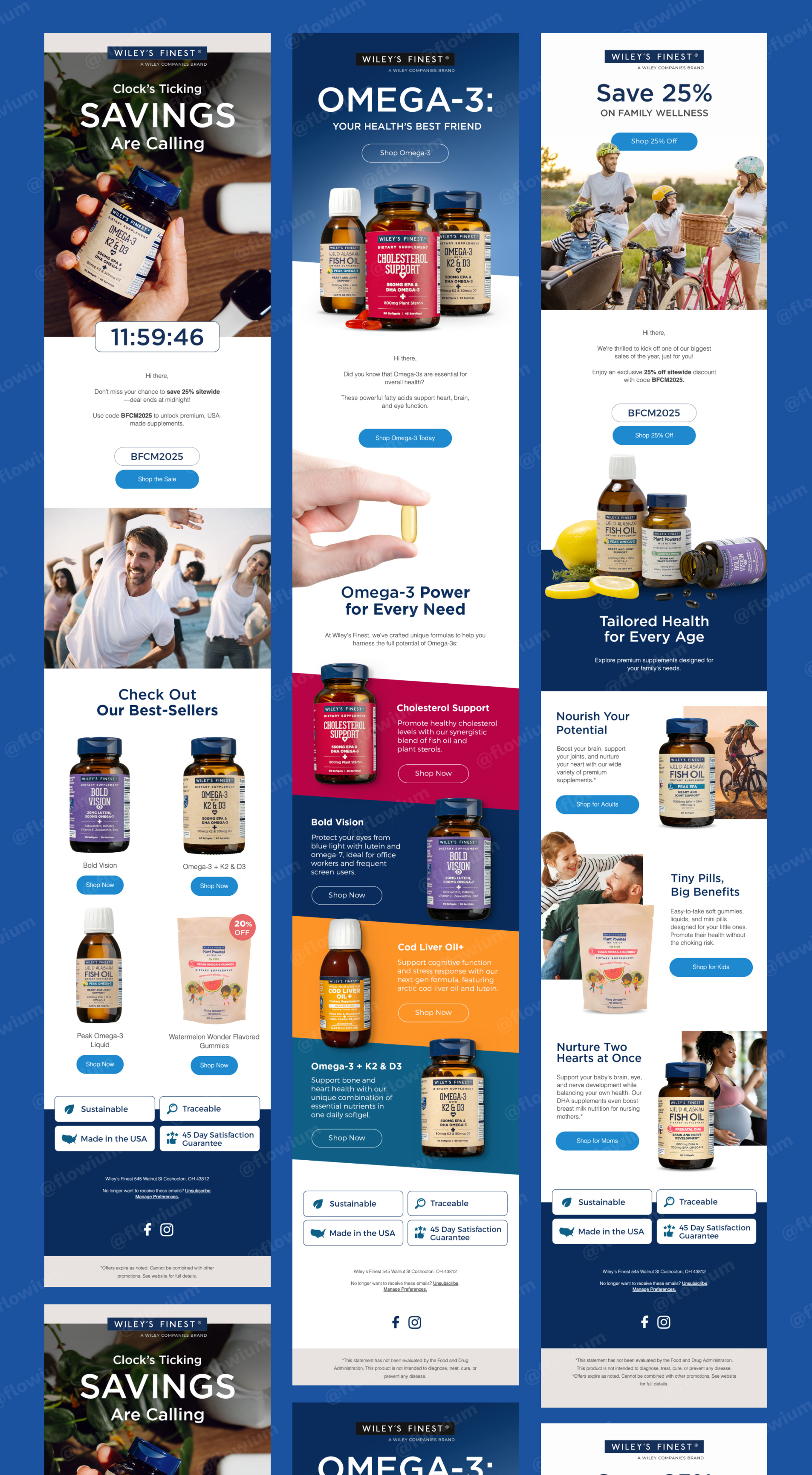 Email Campaign Design for Supplement Brand ecommerce email email design email marketing email template graphic design newsletter newsletter design promo email