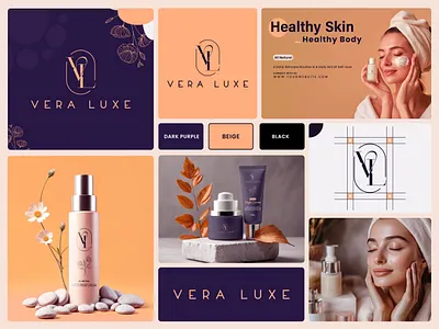 Interlocking Monogram logo for Letter - VERA LUXE brand designs brandidentity branding cosmetic brand identity design dharmishtha drubbble elegant logo design graphic design logo logo design luxury skincare branding minimalist packaging design monogram logo design premium skincare packaging uniquemonsters