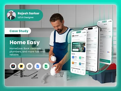 Home Services App UX/UI Case Study case study dribbble shorts product design project breakdown uiux user research