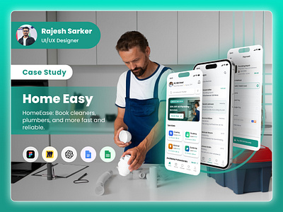 Home Services App UX/UI Case Study case study dribbble shorts product design project breakdown uiux user research