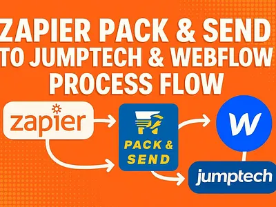 ⚡ Zapier Automation – Pack & Send → Jumptech & Webflow zapier zapier automation zapier consultant zapier expert zapier integration zapier webhook