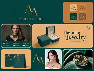 Luxury Connected Letter Monogram for Jewelry brand. brand identity brandidentity branding design graphic design jewelry design logo logodesign luxury branding minimalist logo monogram design