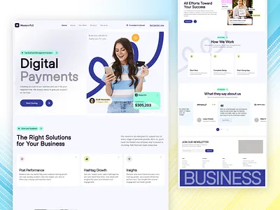 Western PLC - Business Payment Website financial services web