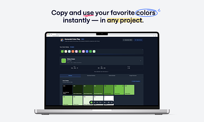 Komorebi Color Play app application color color palette color palette generator color play design app design tool free palette generator palettes saas tool ui user experience user interface ux web web app website