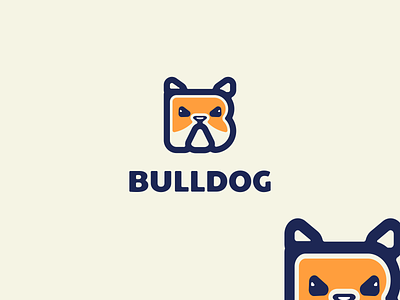 Bulldog Logo animal logo b logo brand branding bulldog bulldog logo cartoon logo design garagephic studio graphic graphic design illustration letter b logo ui ux vector