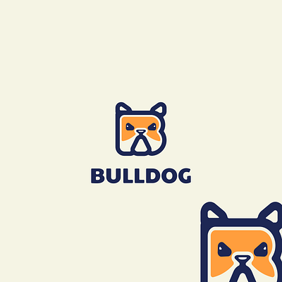 Bulldog Logo animal logo b logo brand branding bulldog bulldog logo cartoon logo design garagephic studio graphic graphic design illustration letter b logo ui ux vector