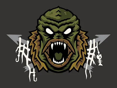 Creature Kong clinkroom creature creaturefromtheblacklagoon halloween horror illustration monster swamp vector water
