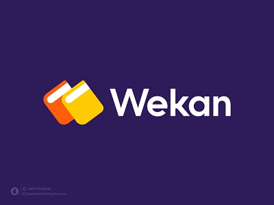 Wekan (W + Book) Bookstore - Education - Logo Design - Branding book collection book keeping book logo book mark book store book symbol books bookstore logo branding design education icon knowledge lesson letter mark logo trends 2023 modern logo typography vector w monogram