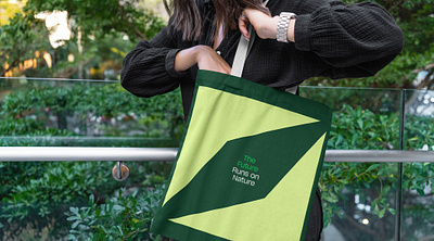 Eco-Friendly Tote Bag Branding Design branding graphic design logo