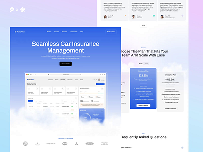PolicyPilot – Insurance Landing Page auto insurance dashboard document management insurance insurance dashboard insurance landing page insurance logo insurance website landing page modern landing page portfolio landing page responsive landing page saas saas dashboard saas landing page saas website web app web design website website design