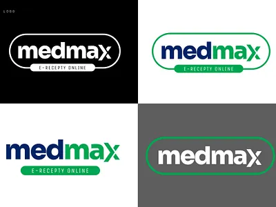 medmax - e-recepty online branding graphic design logo logodesign