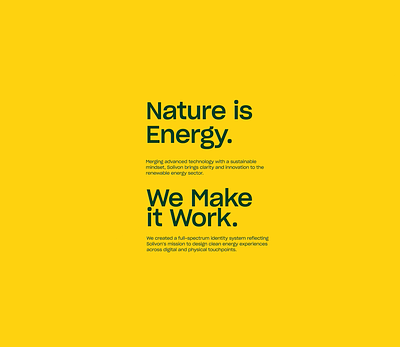 Animated Poster – Nature is Energy animation motion graphics