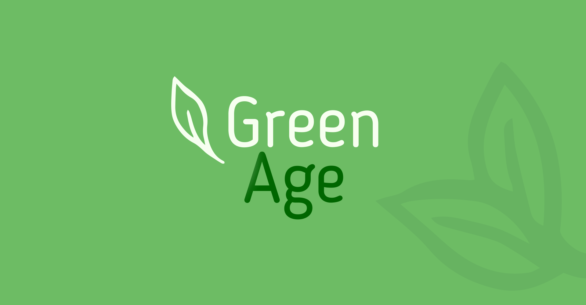 Green Age branding graphic design logo logo design