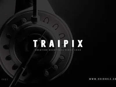 TRAIPIX headphone Ad 3d ad advertising animation branding concept design graphic design motion graphics product design product visualization uiux