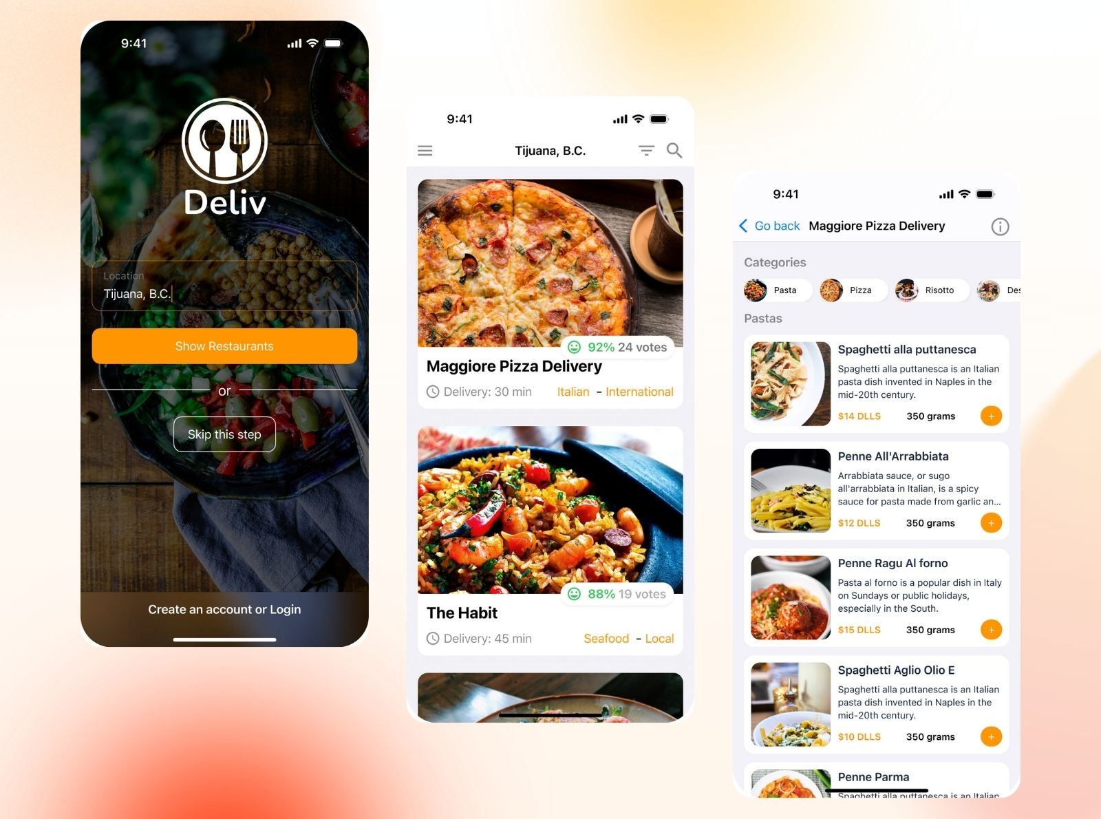 Deliv Mobile App android app design canva figma figma design ios mobile app design mockup prototype ui uiux user experience ux wireframe