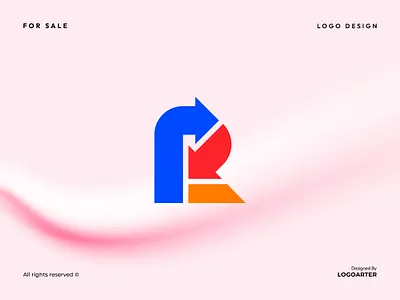 Letter R Arrow Abstract Mark a logo design arrow logo creative logo letter r branding meaningful logo modern logo modern r logo modern r mark r arrow branding r arrow logo r logo r mark r tech logo recycle logo tech logo