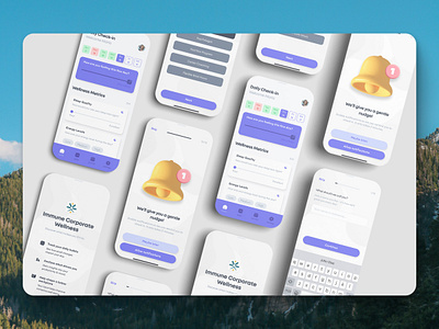 Corporate Wellness Programs Tracking App | Mobile Design corporate data analysis design lifestyle mobile mobile app ui ux welllness workplace health