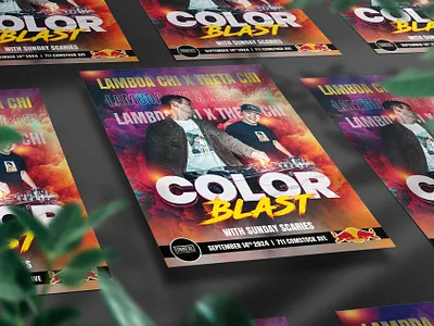 Color Blash DJ Event Flyer abstractgraphic