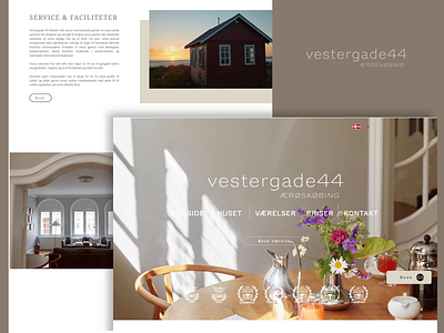 Vestergade44 Web Design booking online booking website gallery website hotel landing page ui ui design web design web hotel webshop website design website developing
