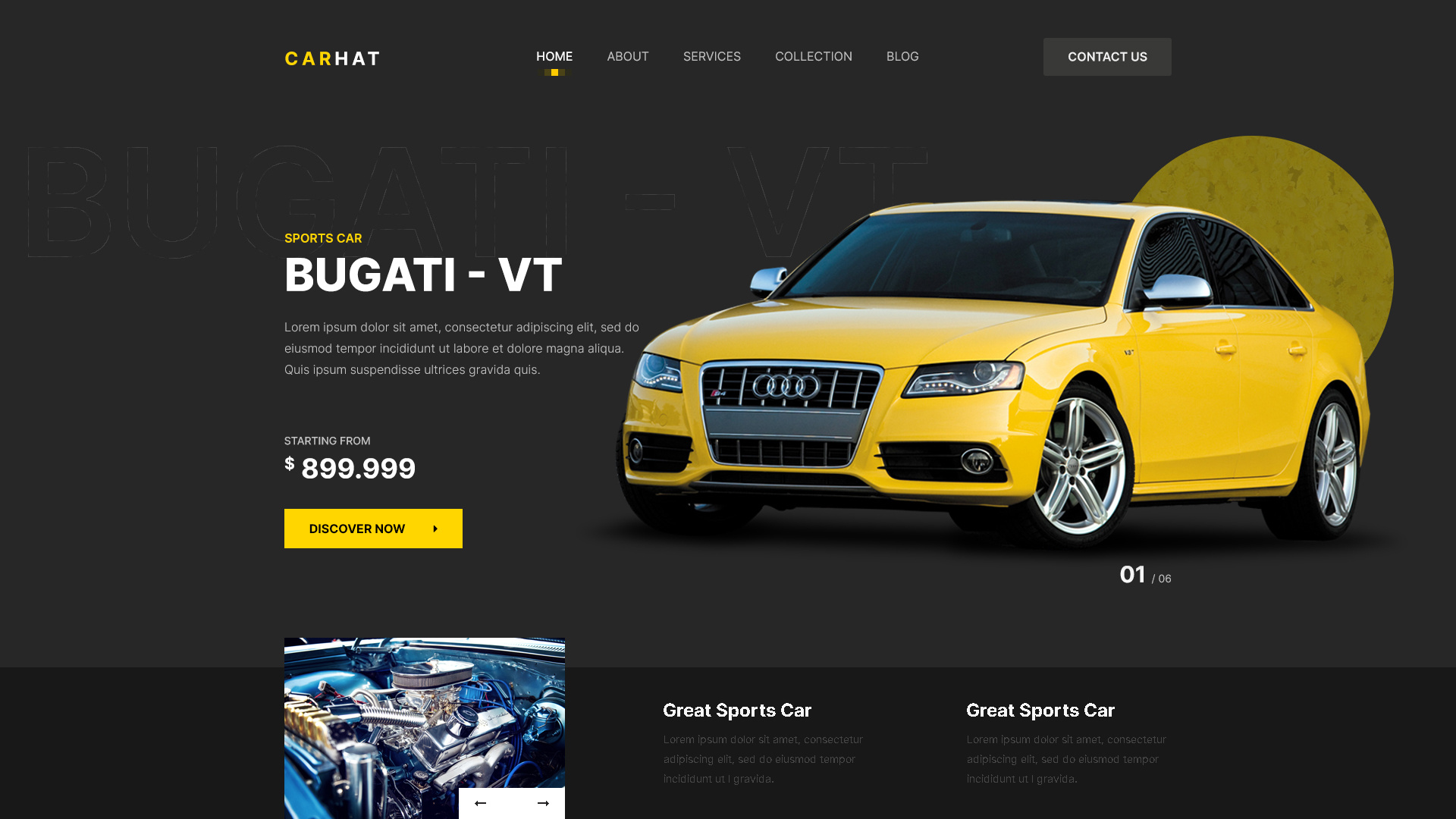 Car dealer agency branding business car car dealer design figma landing page product design uiux