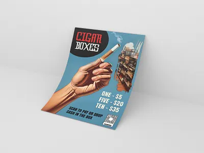 Cigar Box Selling Flyer editorialpost