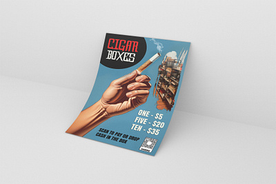 Cigar Box Selling Flyer editorialpost