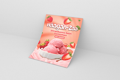 Haagan Zaa Product Ice Cream Flyer expressiveletter