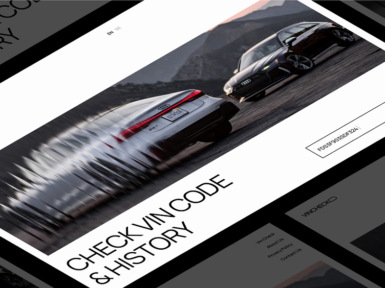 VIN Check Car concepte by Serhii Antoniuk for kreyda on Dribbble