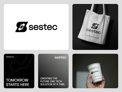 Sestec - Logo Design brand identity branding designxpart logo logo design s letter logo s logo sestec logo